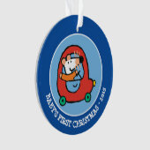 Maisy fährt ein Niedliches Rotes Auto Ornament (Vorderseite)