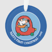 Maisy fährt ein Niedliches Rotes Auto Ornament (Vorderseite)
