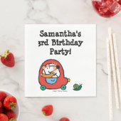 Maisy fährt ein Niedliches rotes Auto Serviette (Beispiel)