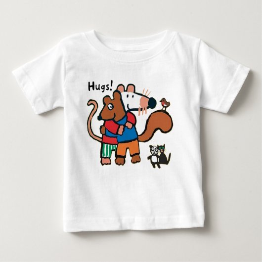 Maisy gibt Cyril eine Umarmung Baby T-shirt (Vorderseite)