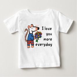 Maisy I Liebe Sie Mehr Alltag Baby T-shirt