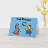 Maisy in Preschool with Friends on Playground Karte (Gelbe Blume)