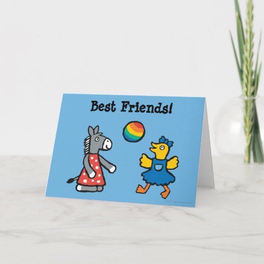 Maisy in Preschool with Friends on Playground Karte (Vorderseite)