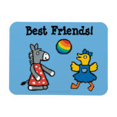 Maisy in Preschool with Friends on Playground Magnet (Horizontal)