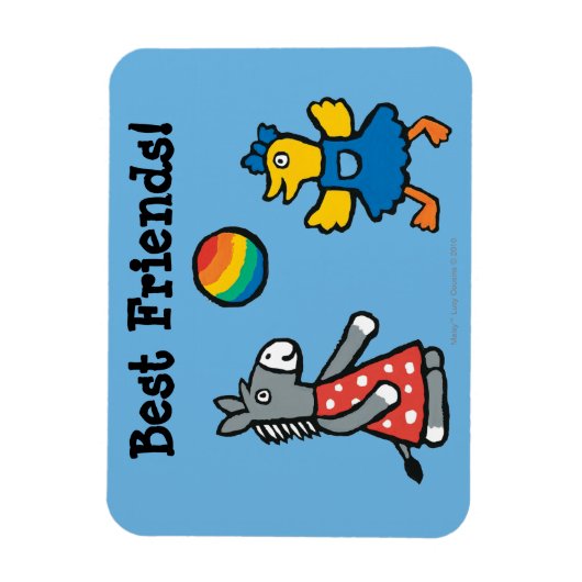 Maisy in Preschool with Friends on Playground Magnet (Vertikal)