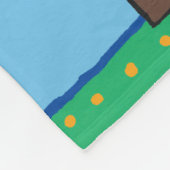 Maisy liest ihr Bibliotheks-Buch draußen Fleecedecke (Ecke)