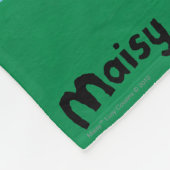 Maisy liest ihr Bibliotheks-Buch draußen Fleecedecke (Ecke)