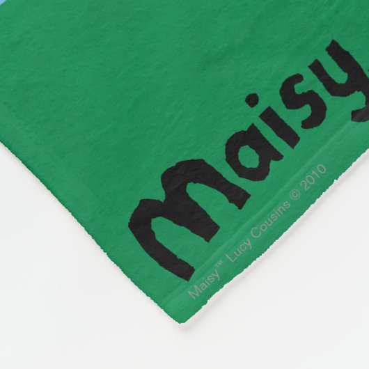 Maisy liest ihr Bibliotheks-Buch draußen Fleecedecke (Ecke)