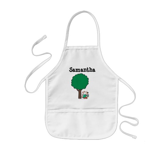 Maisy liest ihr Bibliotheks-Buch draußen Kinderschürze (Vorne)