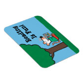 Maisy liest ihr Bibliotheksbuch im Freien Magnet (Rechte Seite)