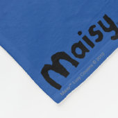 Maisy mit Bibliotheks-Büchern Fleecedecke (Ecke)