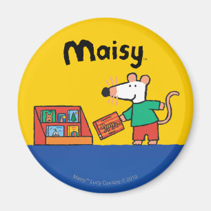 Maisy mit Bibliotheks-Büchern Magnet
