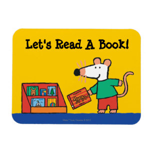 Maisy mit Bibliotheks-Büchern Magnet