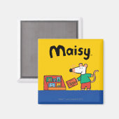 Maisy mit Bibliotheksbüchern Magnet (Vorderseite/Rückseite)