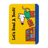 Maisy mit Bibliotheksbüchern Magnet (Vertikal)