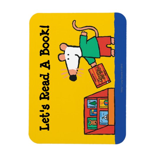 Maisy mit Bibliotheksbüchern Magnet (Vertikal)