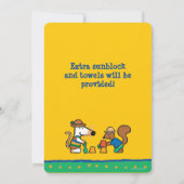 Maisy mit Muscheln zum Geburtstag Einladung (Rückseite)