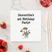 Maisy mit Muscheln zum Geburtstag Serviette (Beispiel)
