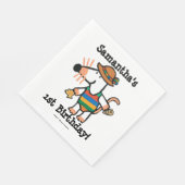 Maisy mit Muscheln zum Geburtstag Serviette (Ecke)