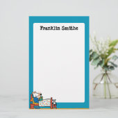 Maisy Ready for Bed Blue Pajamas Briefpapier (Stehend Vorderseite)