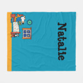 Maisy Ready für Bed Blue Pajamas Fleecedecke (Vorderseite (Horizontal))