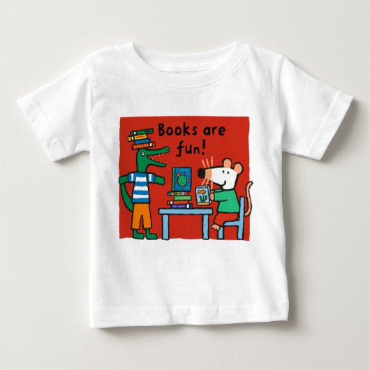Maisy und Charley Read Books Baby T-shirt (Vorderseite)
