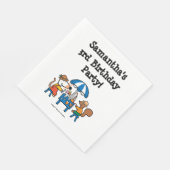 Maisy und Cyril Birthday Serviette (Ecke)