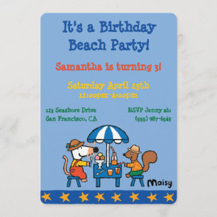 Maisy- und Cyril-Geburtstag Einladung