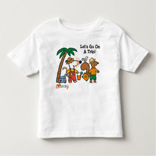 Maisy und Cyril mit Palme am Strand Kleinkind T-shirt