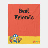 Maisy und Cyril Snacktime am Strand Fleecedecke (Vorderseite)