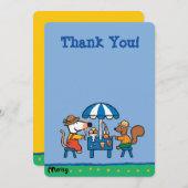 Maisy und Cyril zum Geburtstag Einladung (Vorne/Hinten)