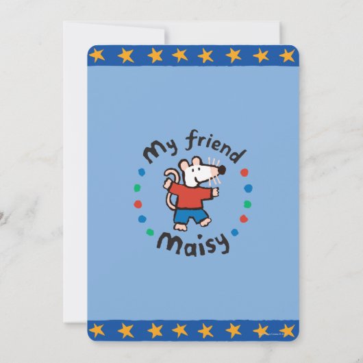 Maisy und Cyril zum Geburtstag Einladung (Rückseite)