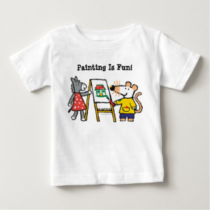 Maisy und Dotty Farbe an der Vorschule Baby T-shirt