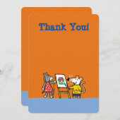 Maisy und Dotty Farbe an der Vorschule Dankeskarte (Vorne/Hinten)