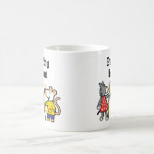 Maisy und Dotty Farbe an der Vorschule Kaffeetasse (Mittel)