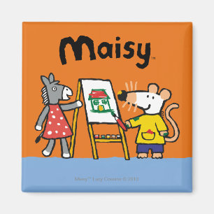 Maisy und Dotty Paint in der Vorschule Magnet