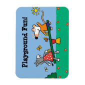 Maisy und Dotty Seesaw am Spielplatz Magnet (Vertikal)