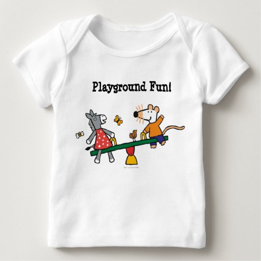 Maisy und Dotty ständiges Schwanken am Spielplatz Baby T-Shirt (Vorderseite)