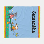 Maisy und Dotty ständiges Schwanken am Spielplatz Fleecedecke (Vorderseite (Horizontal))