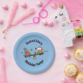 Maisy und Dotty ständiges Schwanken am Spielplatz Pappteller (Party)