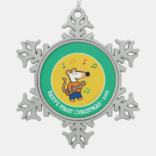 Maisy- und Freund-Spiel in der Band Schneeflocken Zinn-Ornament