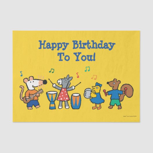 Maisy- und Freund-Spiel in der Band Seidenpapier (Vorderseite)