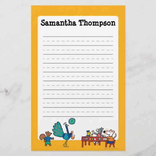 Maisy- und Freund-Vorschulimbiss-Zeit Briefpapier (Vorderseite)