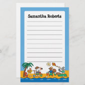 Maisy und Freunde am Strand Briefpapier (Vorne/Hinten)