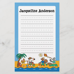 Maisy und Freunde am Strand Briefpapier