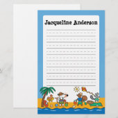 Maisy und Freunde am Strand Briefpapier (Vorne/Hinten)