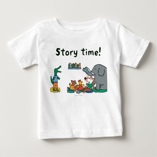 Maisy und Freunde lachen zur Story Time Baby T-shirt (Vorderseite)