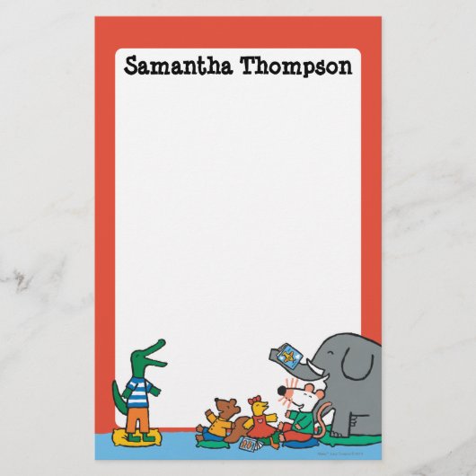 Maisy und Freunde lachen zur Story Time Briefpapier (Vorderseite)