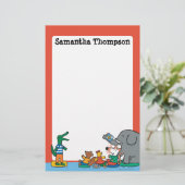 Maisy und Freunde lachen zur Story Time Briefpapier (Stehend Vorderseite)