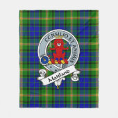 MaiTland Clan Abzeichen Tartan Kariert Fleecedecke (Vorderseite)